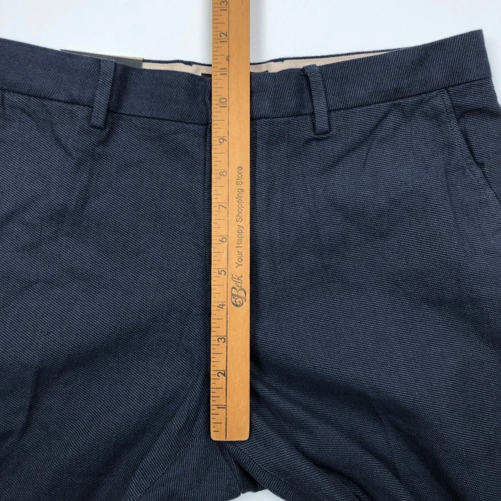Banana Republic Classic Fit Textured Chino Pants Navy Blue 32x34 Mens Cotton